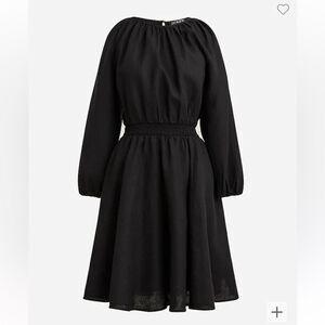J.Crew Palermo smocked-waist mini dress in linen*